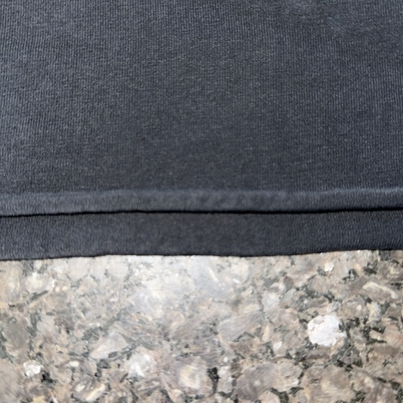 Queen Of Darkness Black Long Mesh Inset Sleeve Cowl Neck Mini Dress - Picture 13 of 14